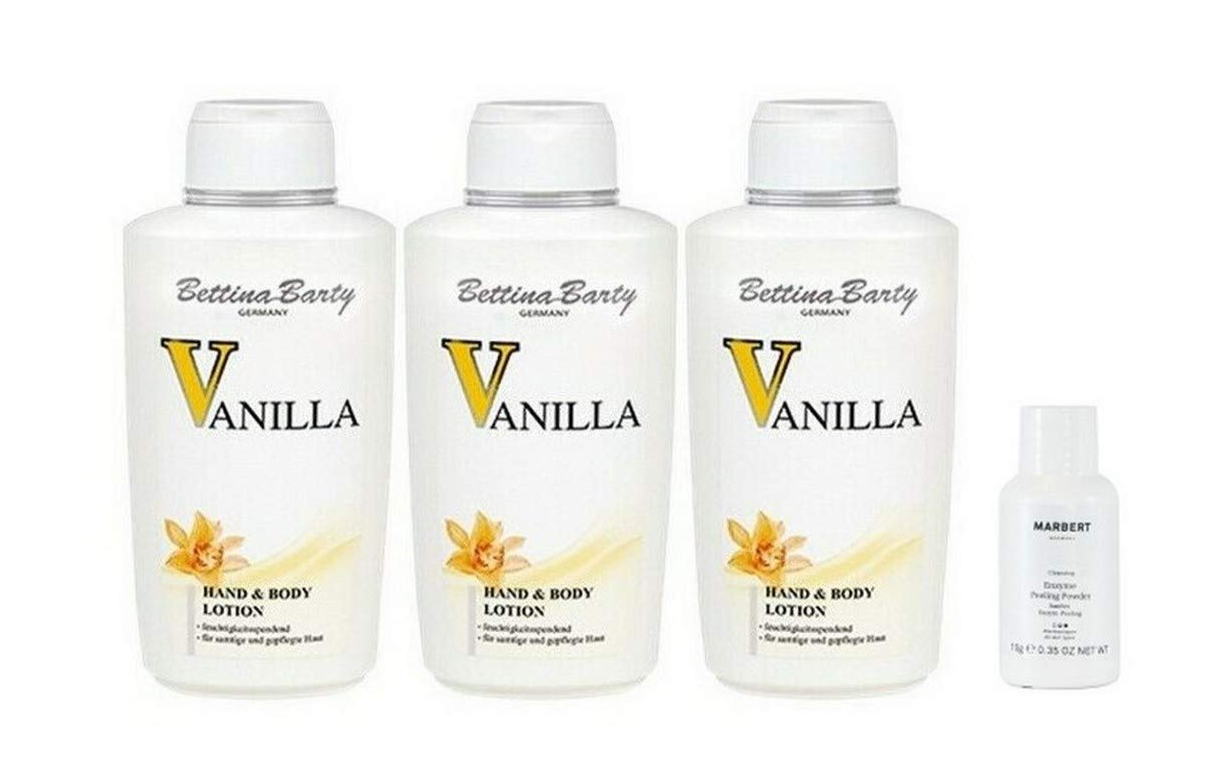 Bettina Barty Vanilla Hand & Body Lotion 3 x 500 ml + Marbert